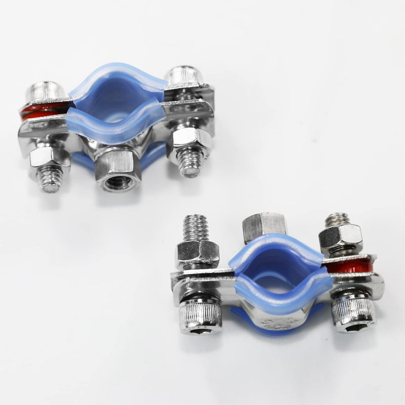 AKIHISA 27/32 Inch Heavy Duty Pipe Strap 2 Pack 304 Stainless Hose Clamps Wall Ceiling Mount Ring Hanger Adjustable Bracket ID 19mm-22mm - Image 3
